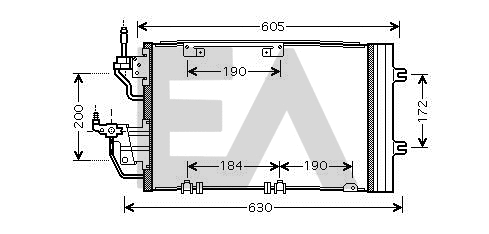 Condenser, air conditioning (30C54025)