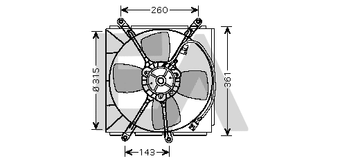 Fan, engine cooling (33V71017)