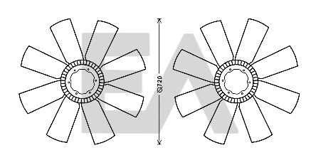 Fan Wheel, engine cooling (35C16A03)