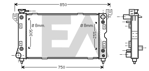 Radiator, engine cooling (31R12008)