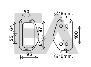 Oil Cooler, engine oil (37G54010)