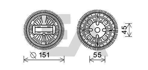 Fan Wheel, engine cooling (35C50D24)