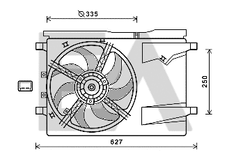 Fan, engine cooling (33V10030)