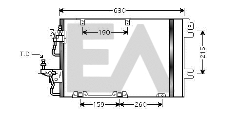 Condenser, air conditioning (30C54018)