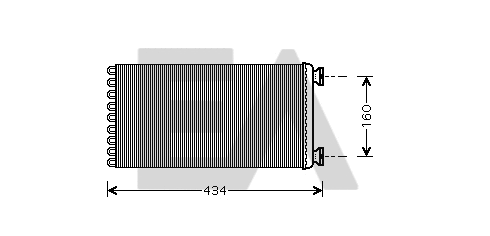 Evaporator, air conditioning (43B47001)