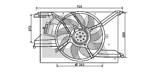 Fan, engine cooling (33V25073)