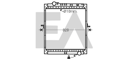 Radiator, engine cooling (31R45045)