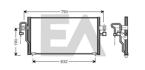 Condenser, air conditioning (30C18006)