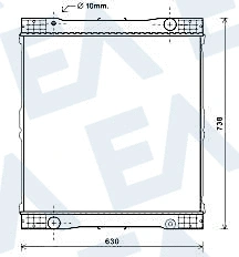 Radiator, engine cooling (31R45083)