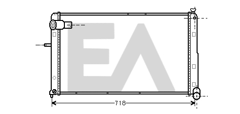 Radiator, engine cooling (31R10057)