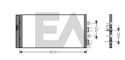 Condenser, air conditioning (30C25051)