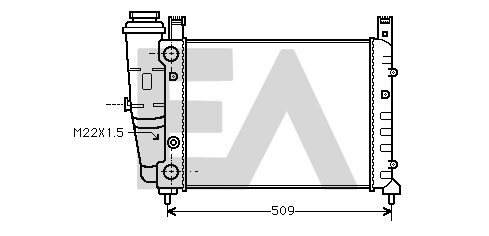 Radiator, engine cooling (31R25012)