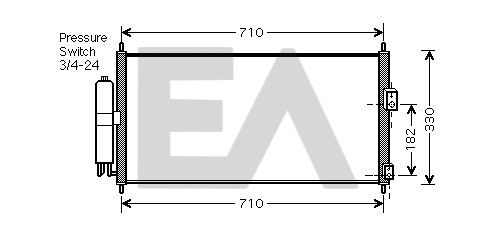 Condenser, air conditioning (30C18032)