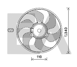 Fan, engine cooling (33V60029)