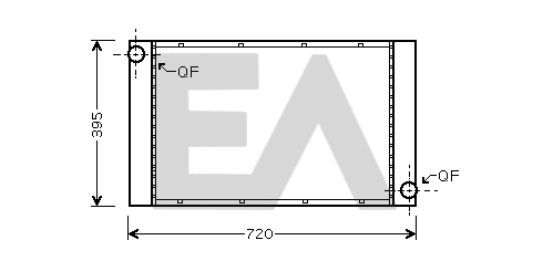 Radiator, engine cooling (31R07136)