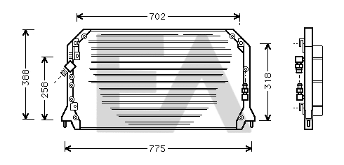 Condenser, air conditioning (30C71022)