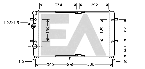 Radiator, engine cooling (31R77101)