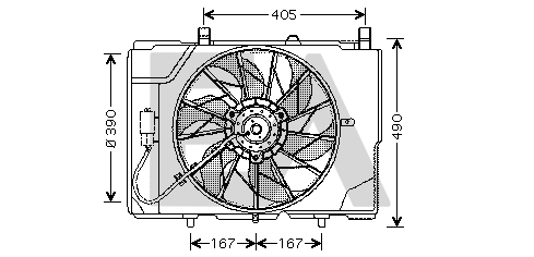 Fan, engine cooling (33V50001)