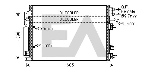 Condenser, air conditioning (30C12023)
