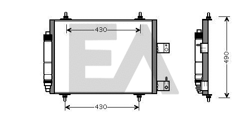 Condenser, air conditioning (30C10018)