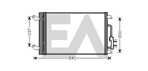 Condenser, air conditioning (30C40008)