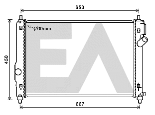 Radiator, engine cooling (31R14013)
