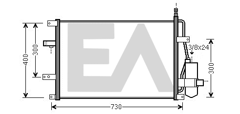 Condenser, air conditioning (30C78007)