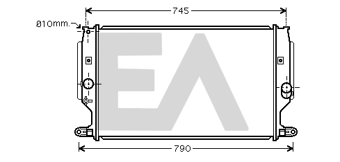 Radiator, engine cooling (31R71206)