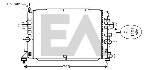 Radiator, engine cooling (31R54125)