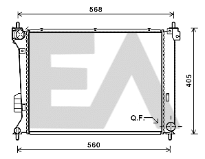 Radiator, engine cooling (31R28093)