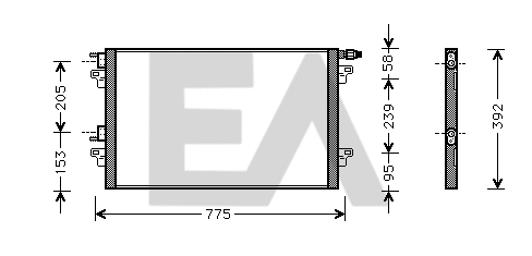 Condenser, air conditioning (30C60035)