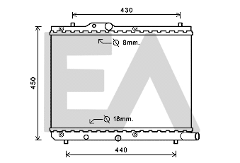 Radiator, engine cooling (31R69085)