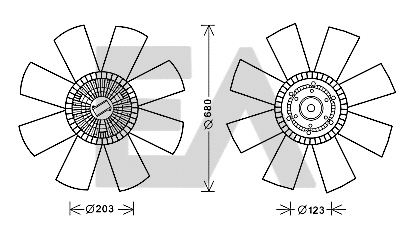 Fan Wheel, engine cooling (35C63C01)