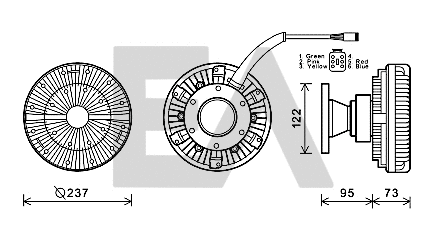 Fan Wheel, engine cooling (35C63D07)