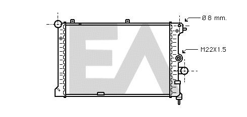 Radiator, engine cooling (31R54086)