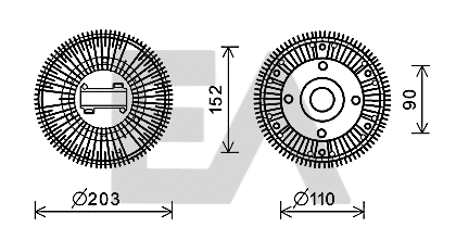 Fan Wheel, engine cooling (35C47D07)