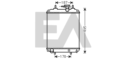 Radiator, engine cooling (31R19049)