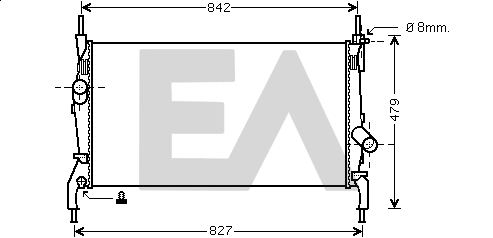 Radiator, engine cooling (31R22129)