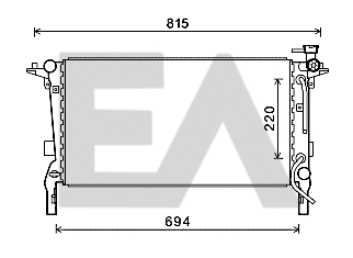 Radiator, engine cooling (31R28074)