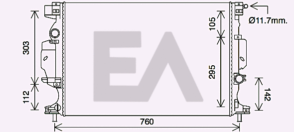 Radiator, engine cooling (31R22104)