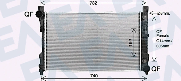 Radiator, engine cooling (31R50194)