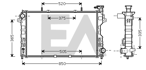 Radiator, engine cooling (31R12039)