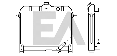 Radiator, engine cooling (31R50028)