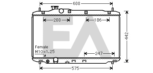 Radiator, engine cooling (31R26097)