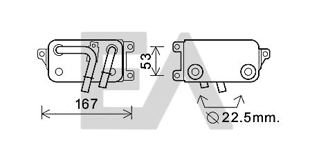 Oil Cooler, engine oil (37G07010)