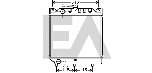 Radiator, engine cooling (31R69005)