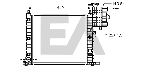 Radiator, engine cooling (31R50071)