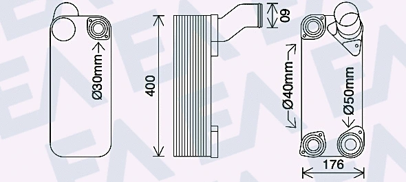 Oil Cooler, engine oil (37G16004)