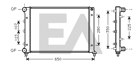 Radiator, engine cooling (31R03029)