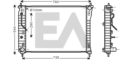 Radiator, engine cooling (31R54120)